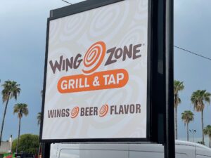 Wing Zone Exterior Sign